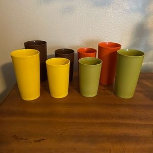 Vintage Tupperware tumblers.